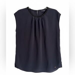 Tommy Hilfiger Elegant Navy Sleeveless Top